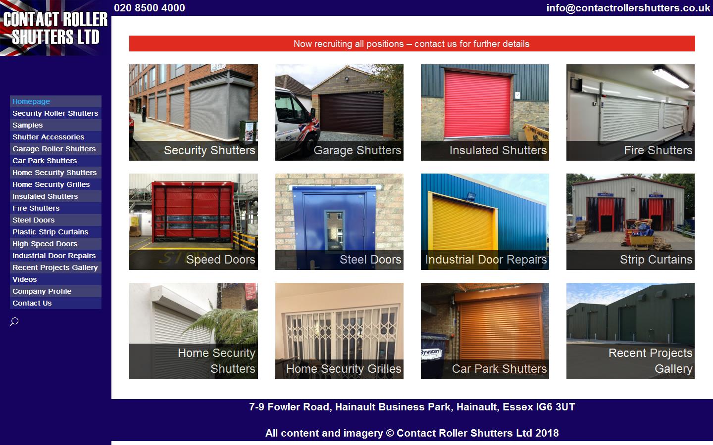 Contact Roller Shutters Ltd Website