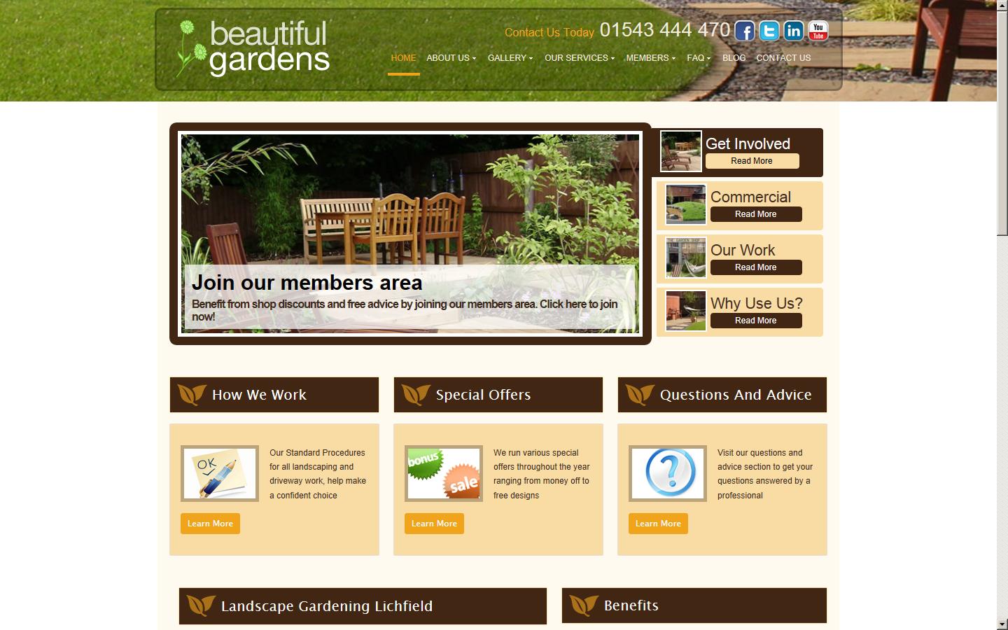 Beautiful Gardens Website