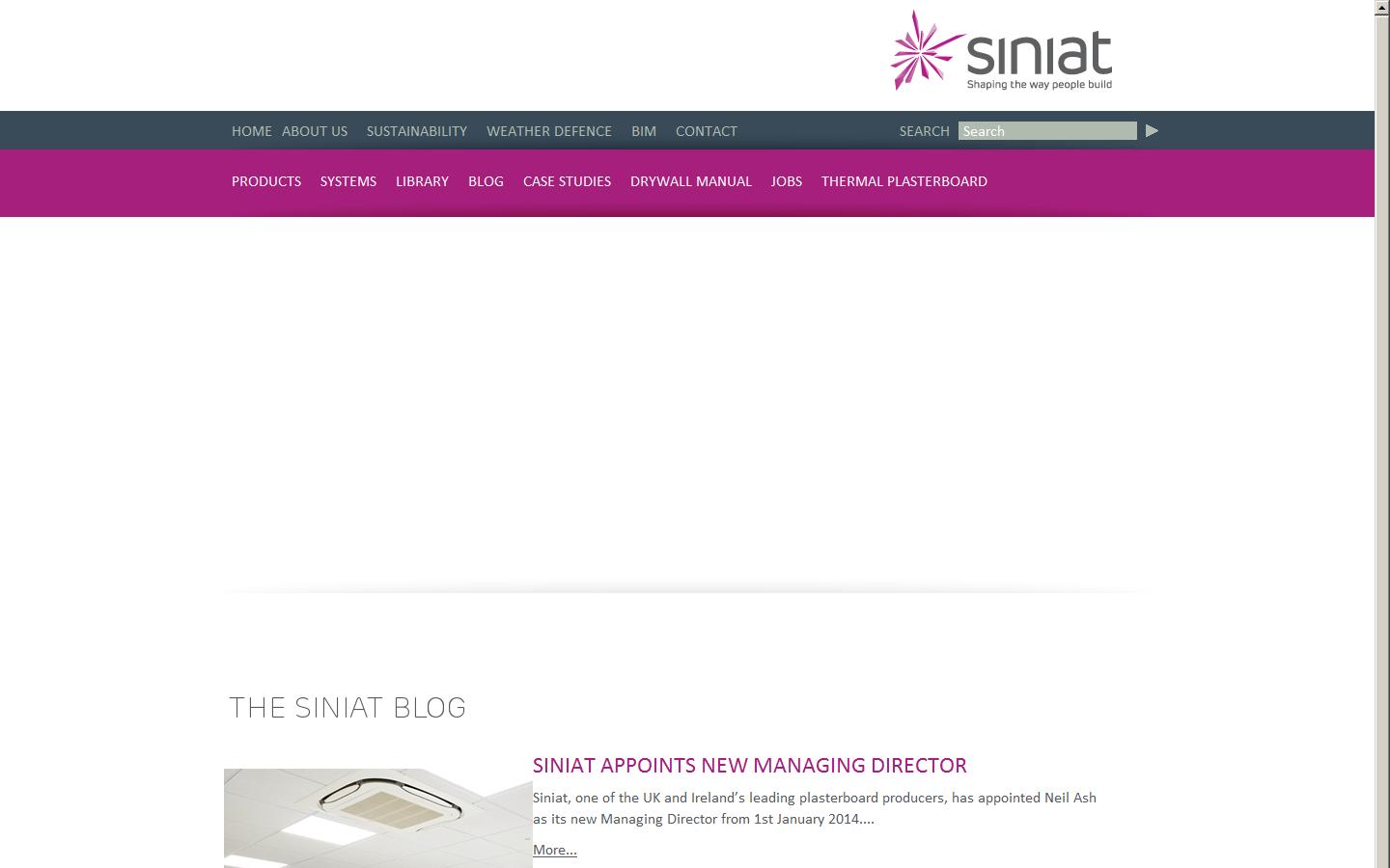 Siniat Ltd Website