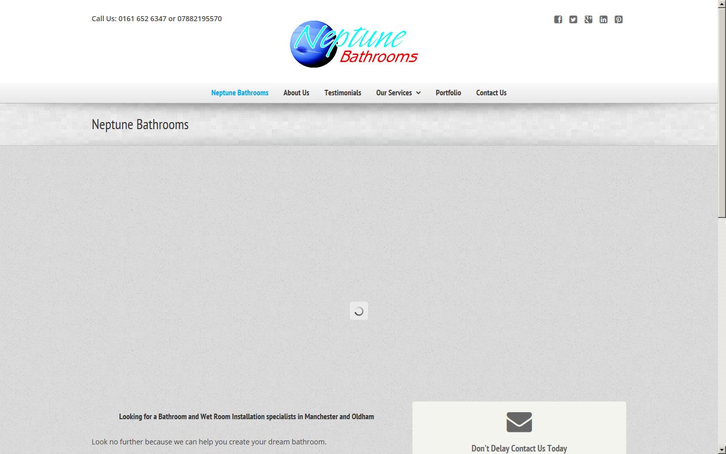 Neptune Bathrooms Manchester Website