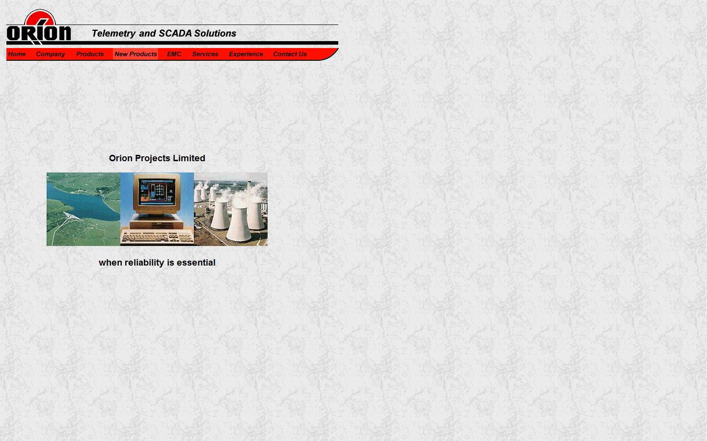 Orion Projects Ltd Website