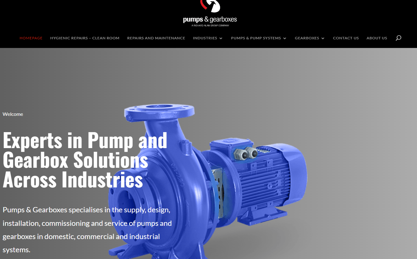 Pumps & Gearboxes Website