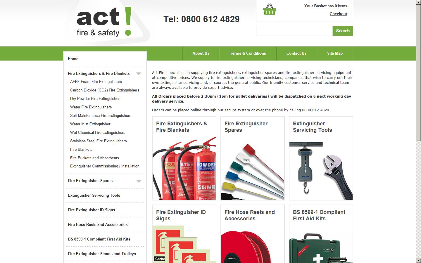 Act Fire Equipment  Website