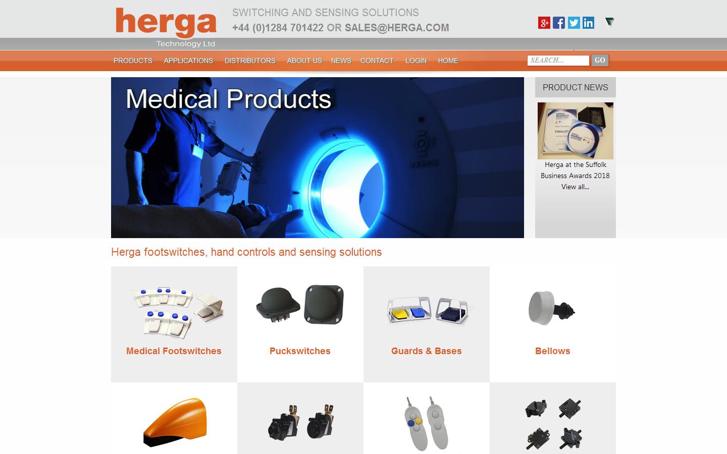 Herga Technology Ltd Website