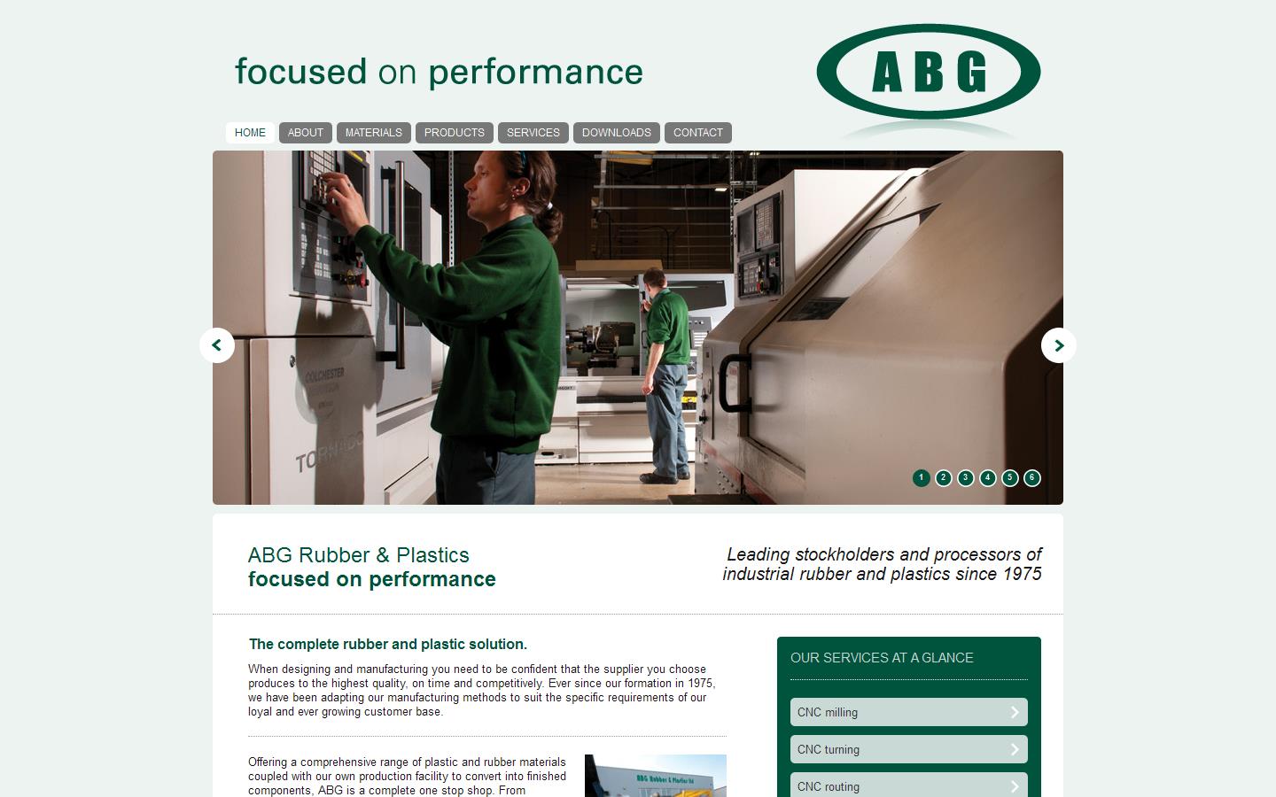 ABG Rubber & Plastics Ltd Website