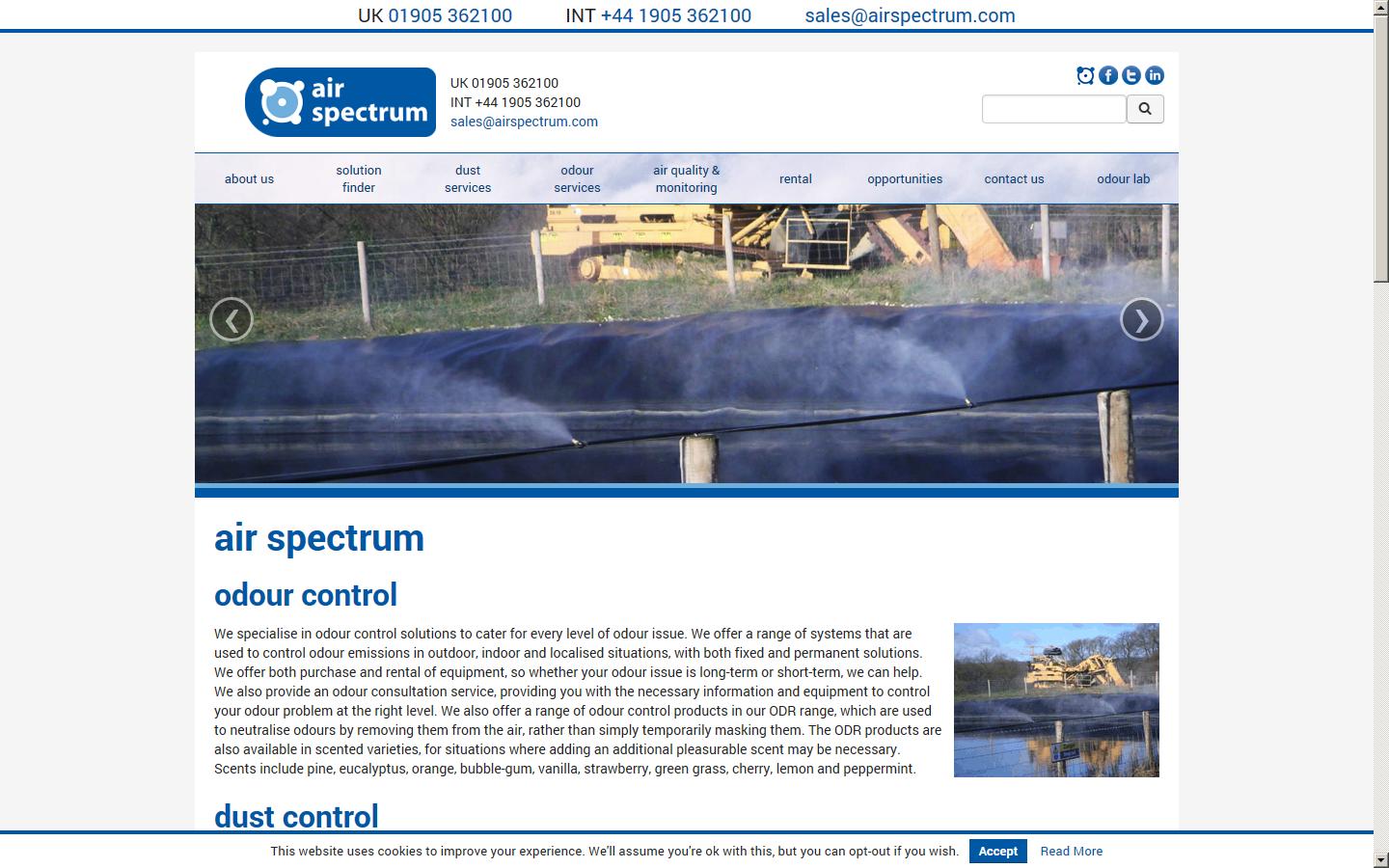 Air Spectrum Environmental Ltd Website