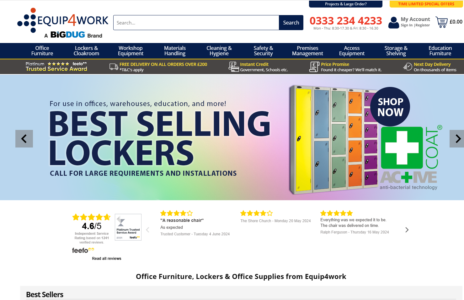 Equip4work Ltd Website