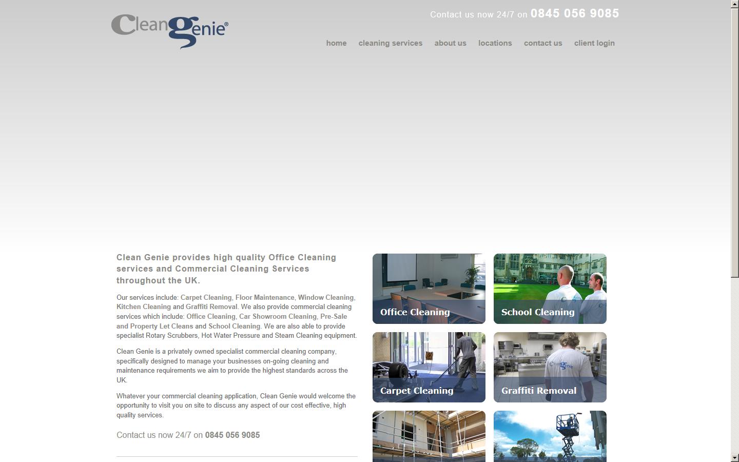 Clean Genie Ltd Website