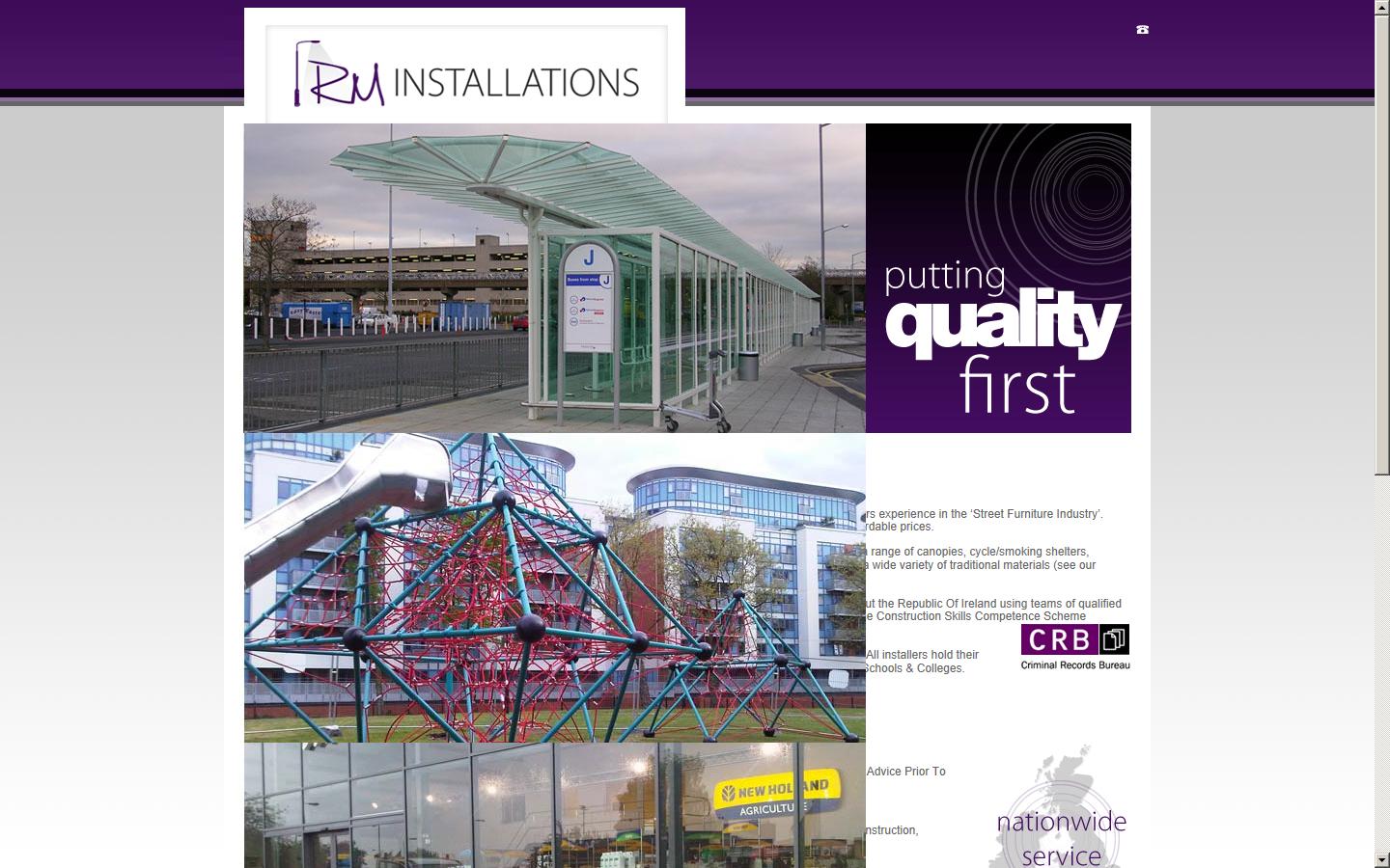 RM Installations Website