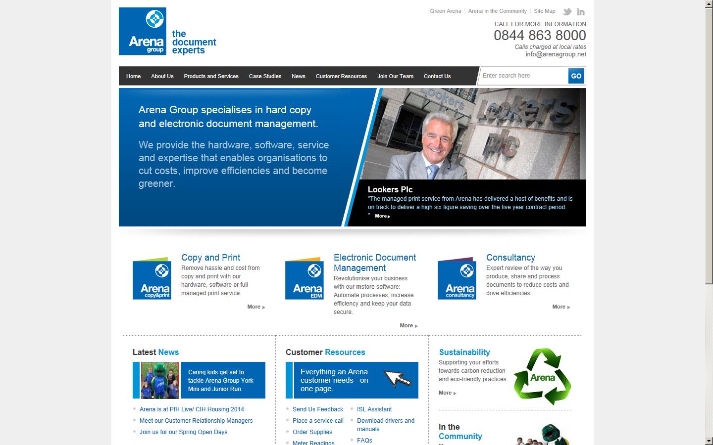 Arena Business Machines Website