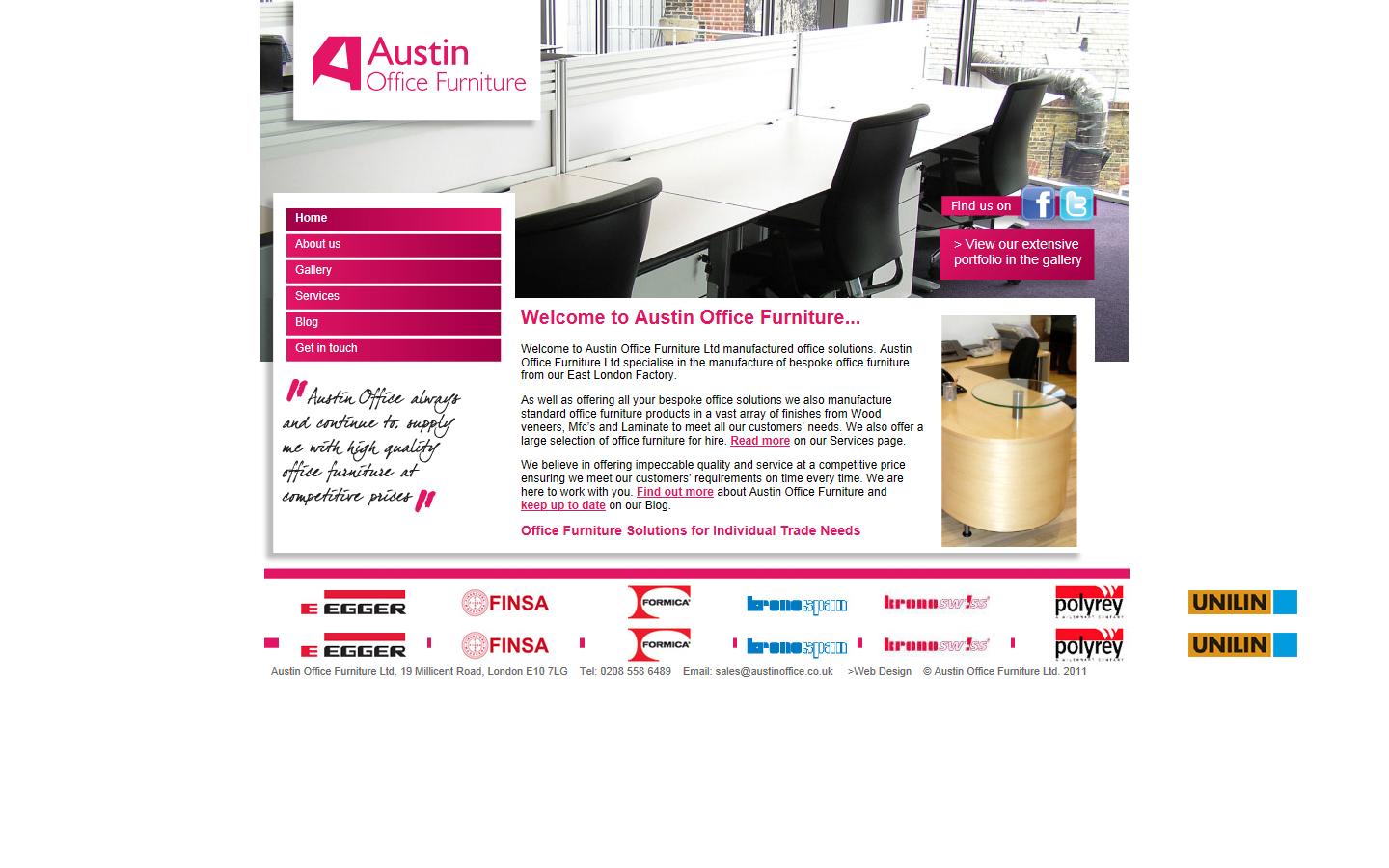 Austin Office Furniture Ltd Website