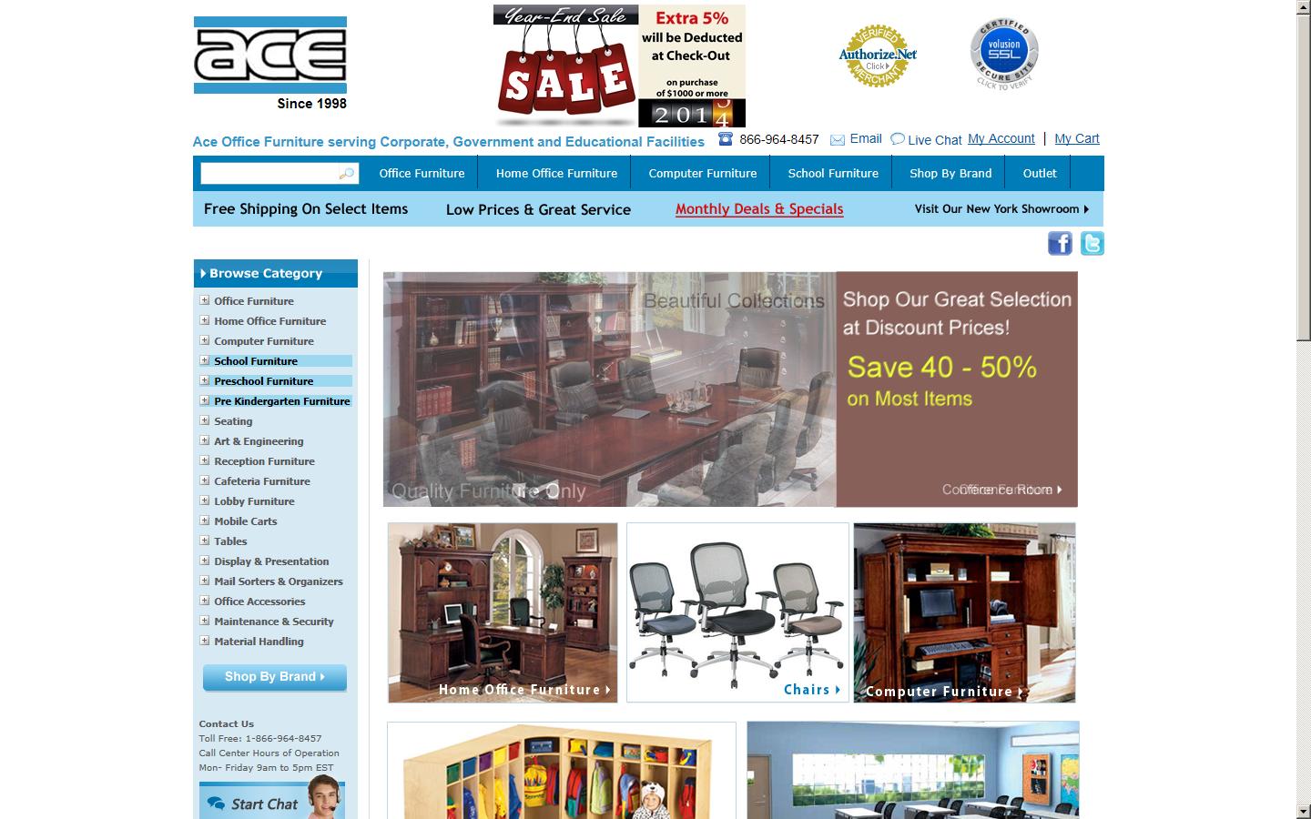 Ace Office Furniture (Devon) Ltd Website