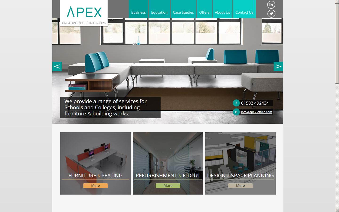 Apex Office Interiors Ltd Website