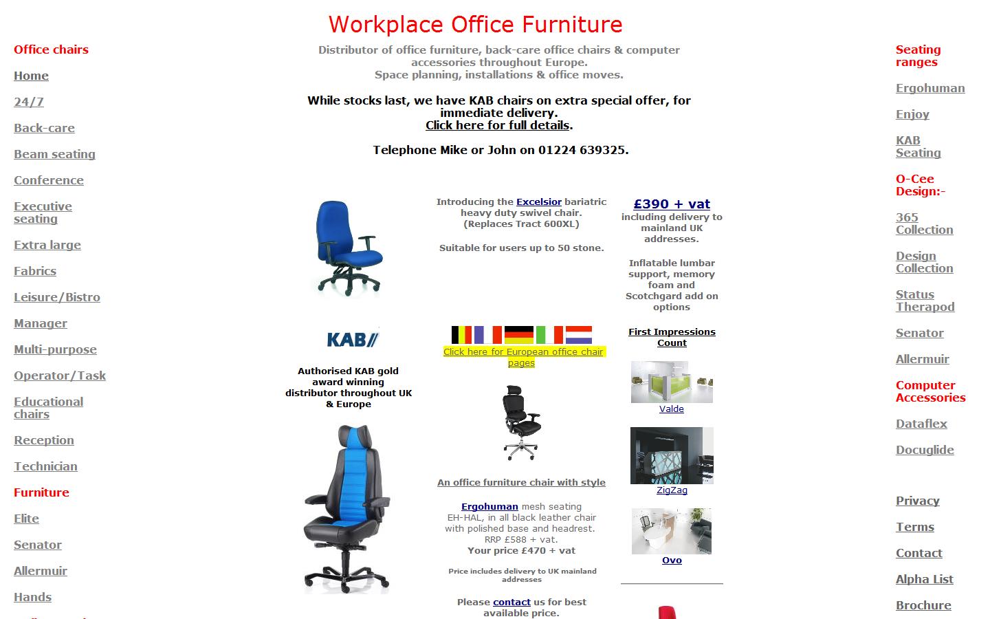 Workplace Office Furniture Ltd Website