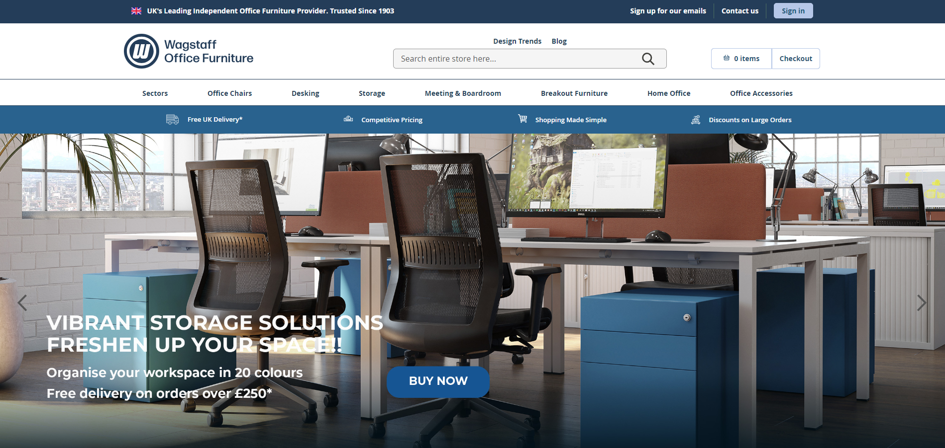 Wagstaff Office Interiors Website