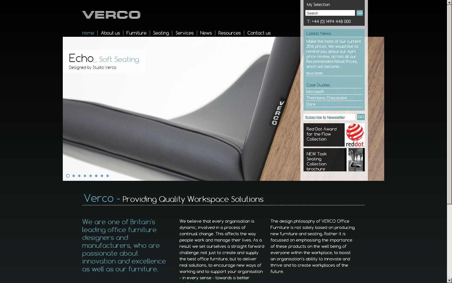 Verco Office Furniture Ltd Website