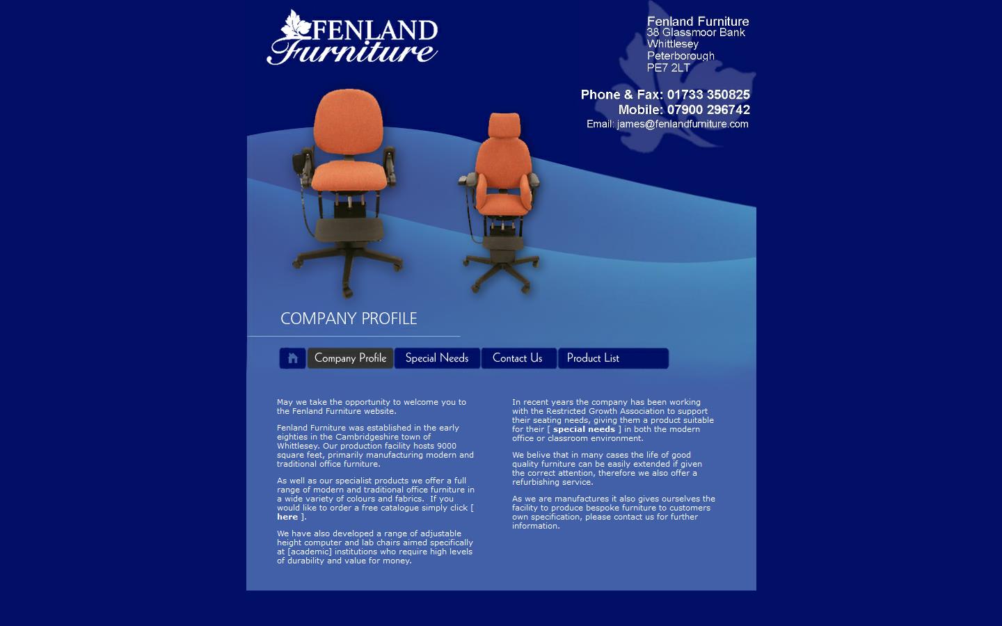 Fenland Furniture Ltd Website