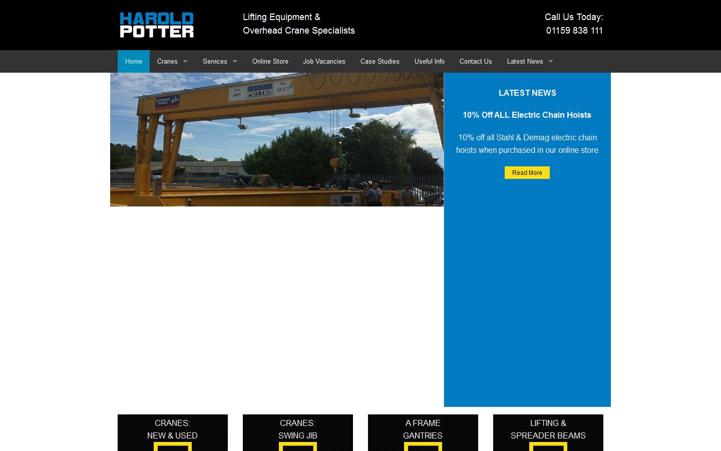 Harold Potter Ltd Website