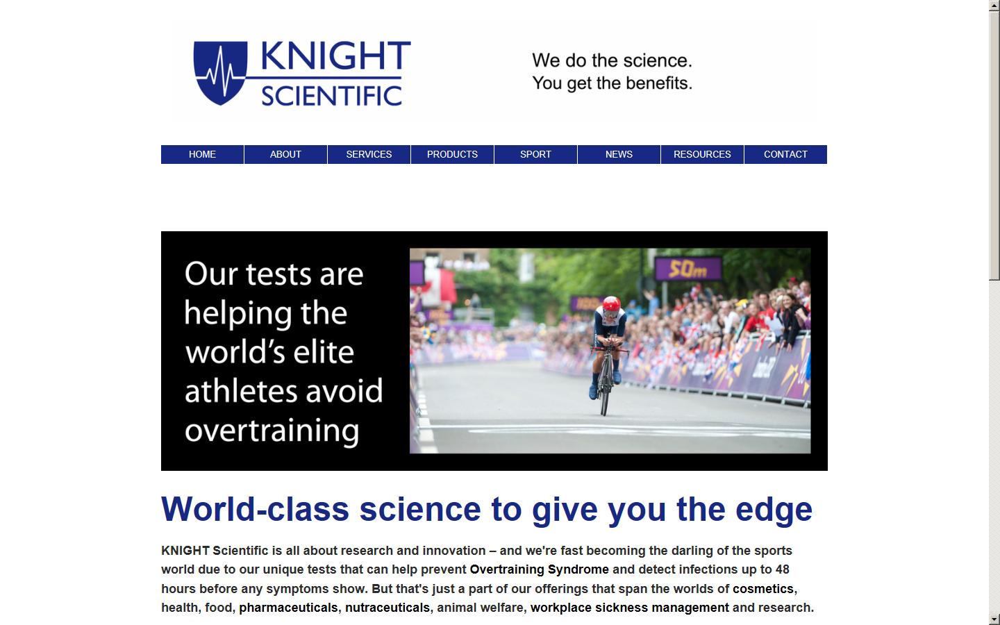 Knight Scientific Ltd Website
