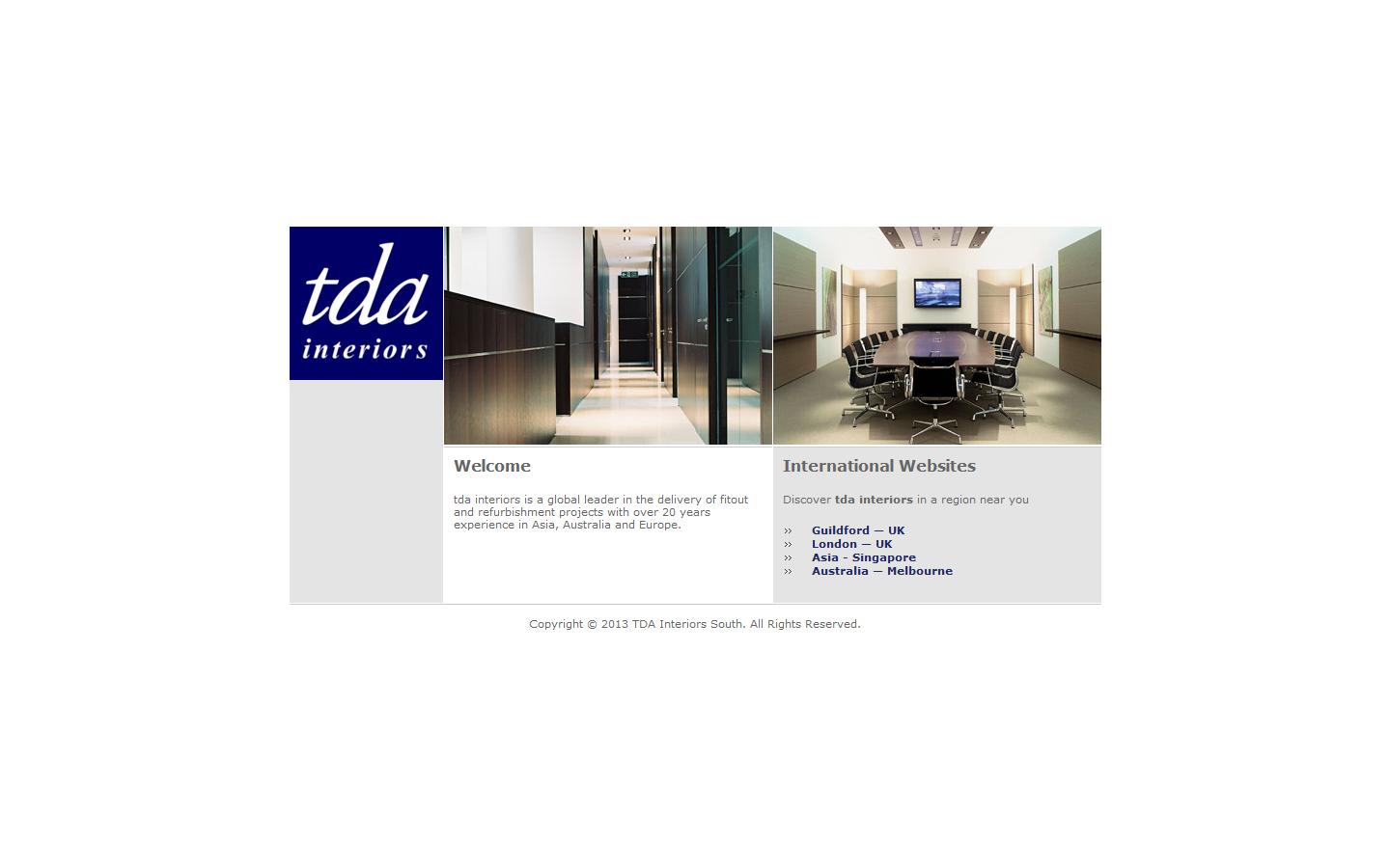 TDA Interiors Website