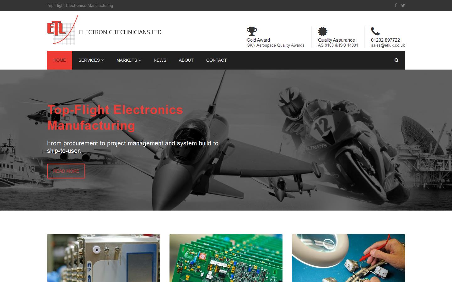 Electronic Technicians Ltd Website