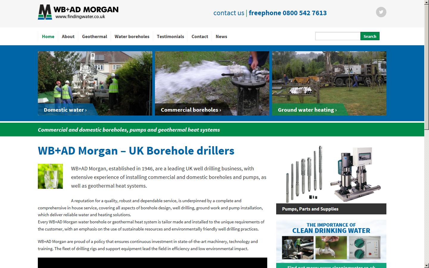 WB & AD Morgan Ltd Website