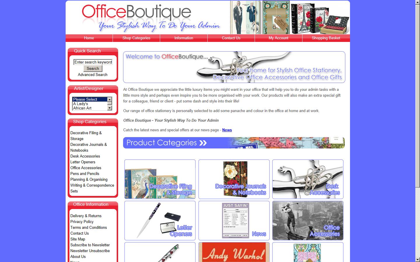 Office Boutique Website