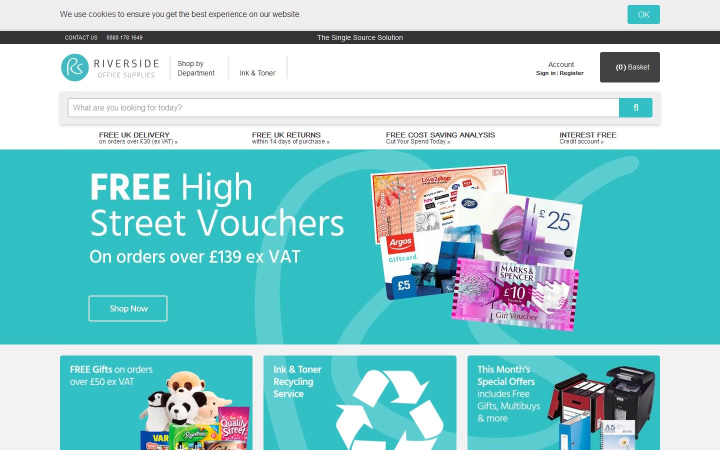 Riverside Stationers Website