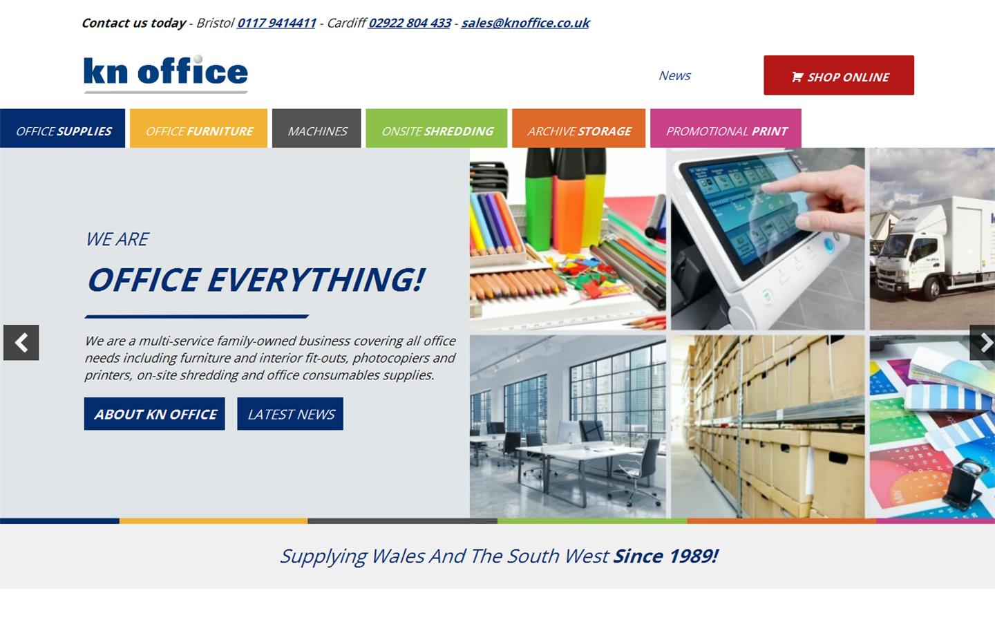 KN Office Supplies Website