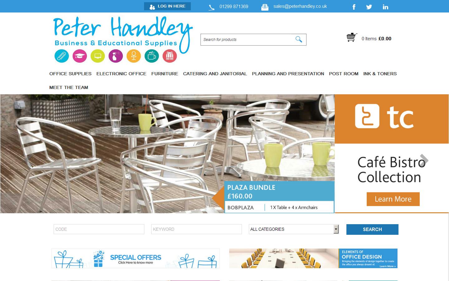 Peter Handley (Stationery) Ltd Website