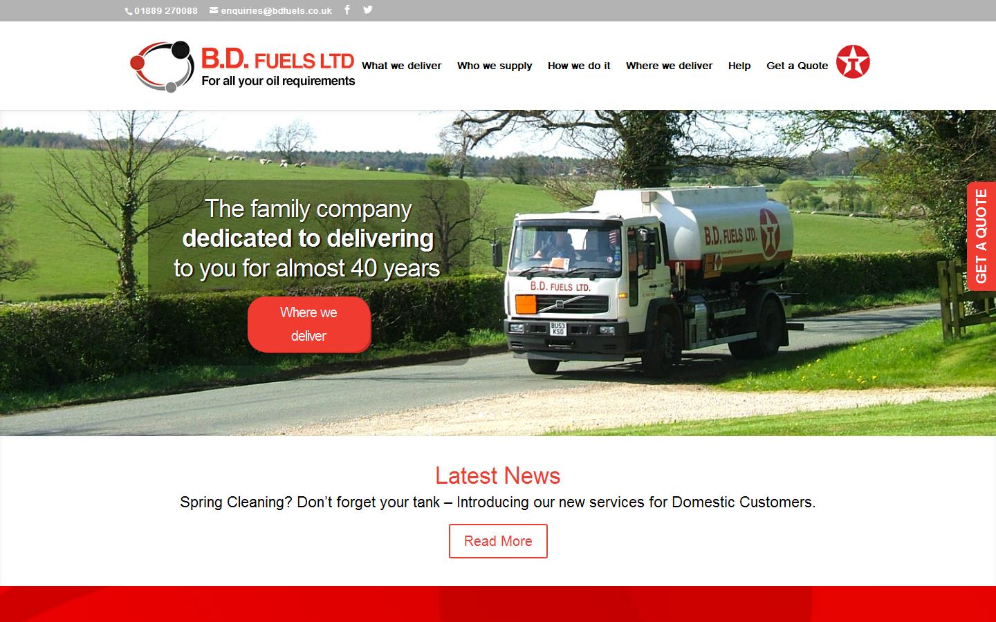 B D Fuels Ltd Website