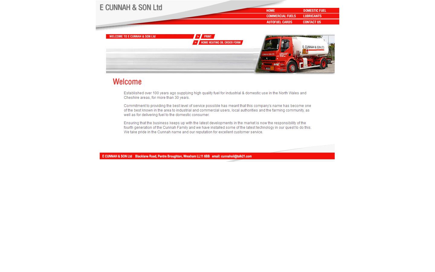 E Cunnah & Son Ltd Website