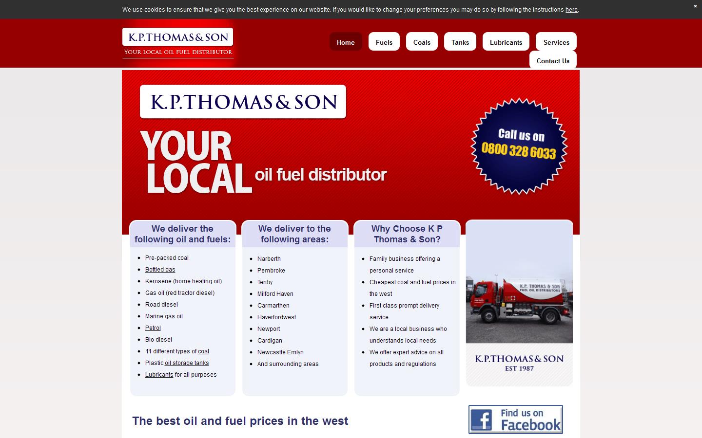 K P Thomas & Son Website