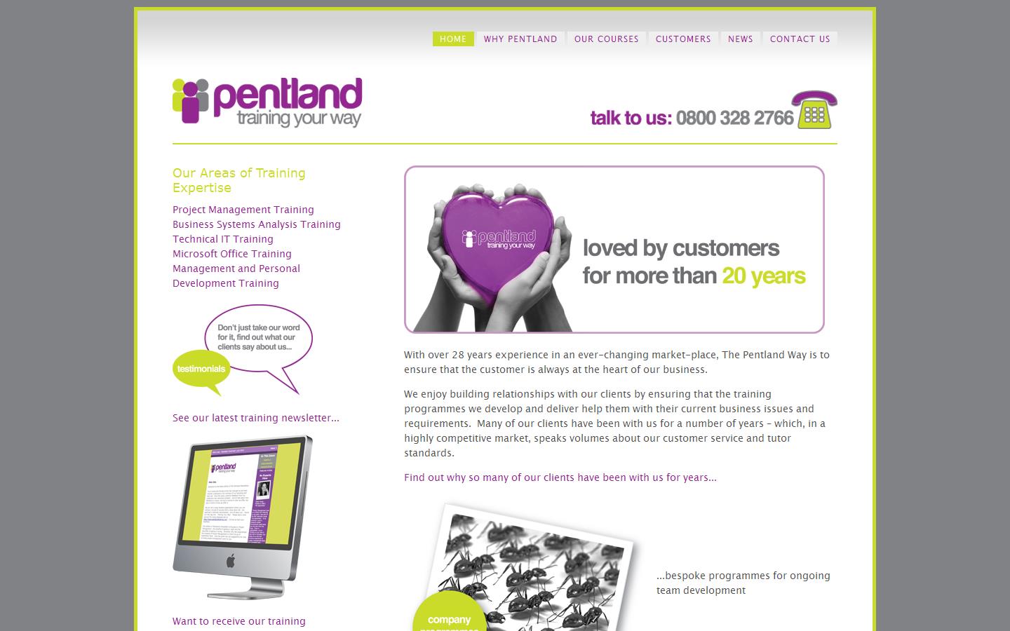 Pentland House Ltd Website