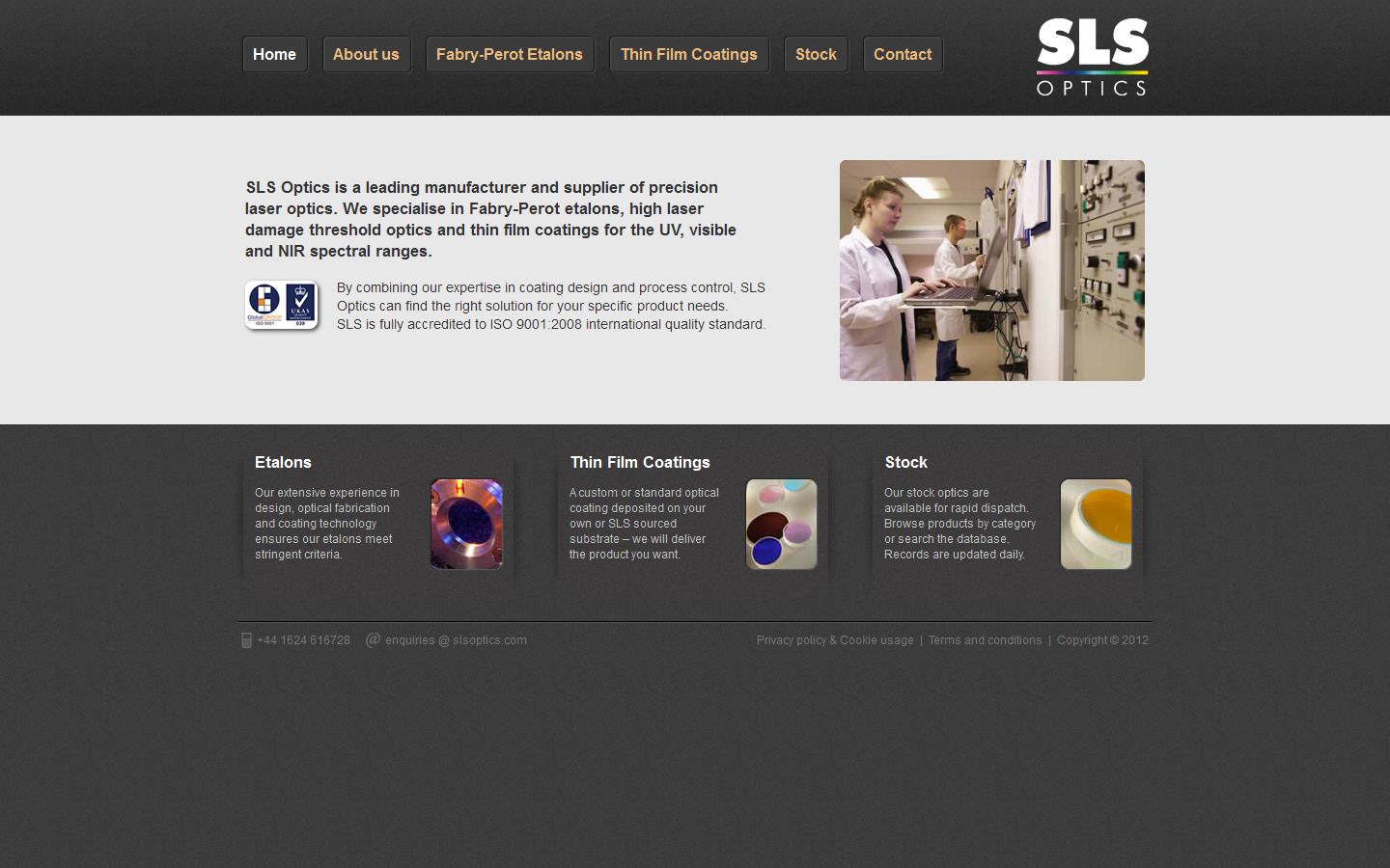 S L S Optics Ltd Website
