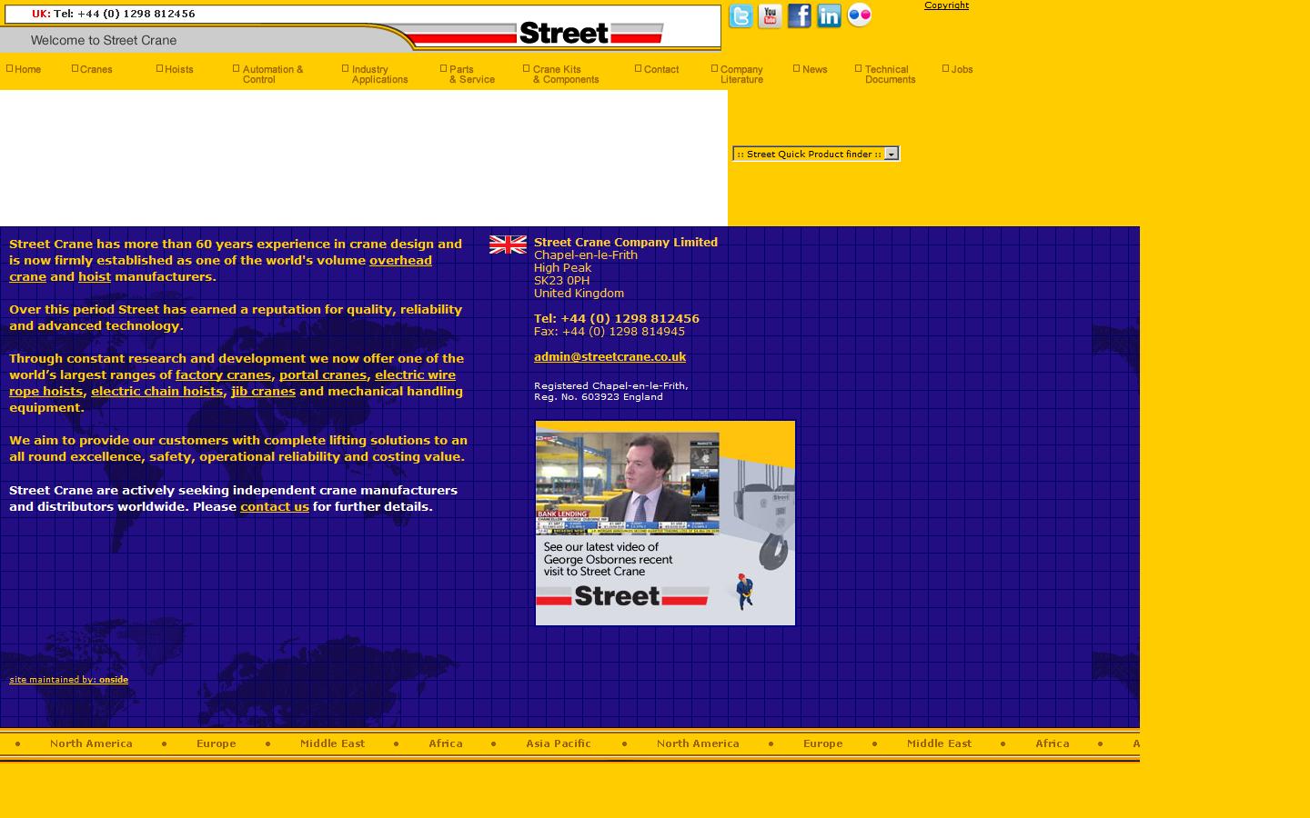 Street Crane Company Ltd Website