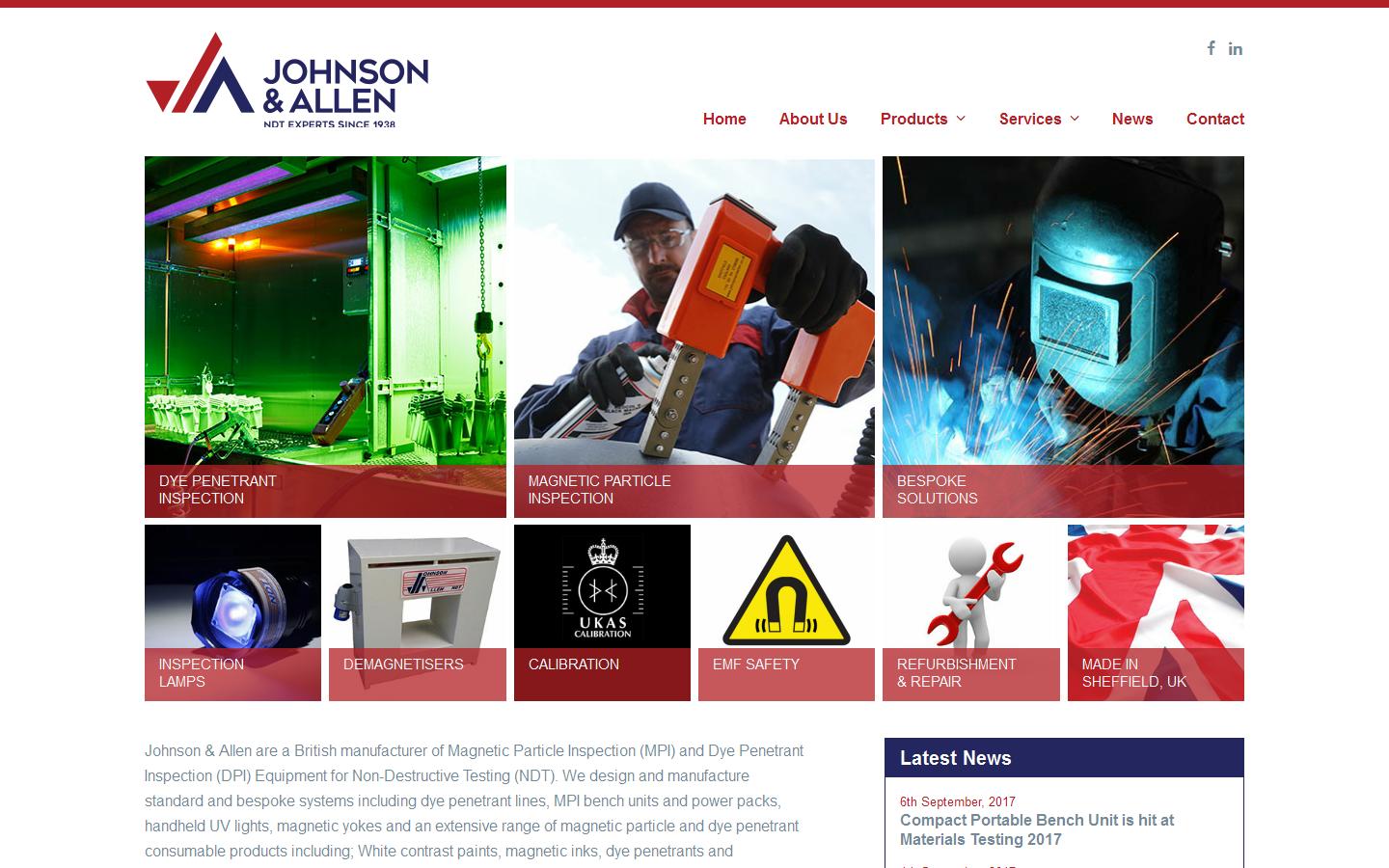 Johnson & Allen Ltd Website