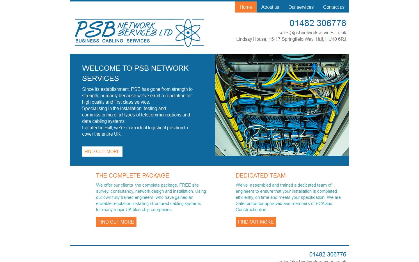 PSB Network Services Ltd Website
