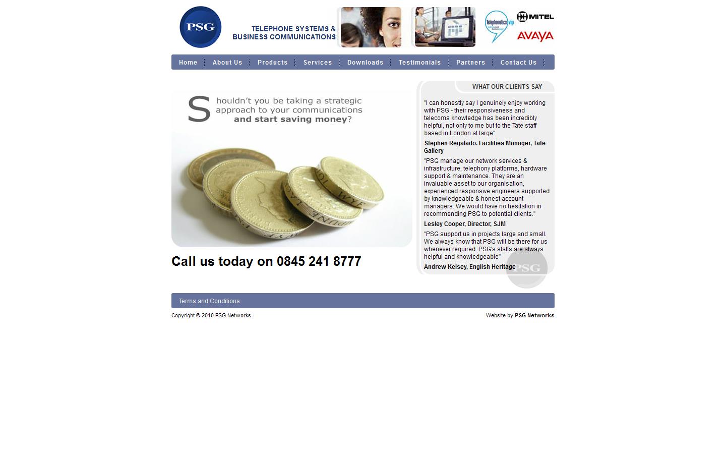 PSG Networks Website