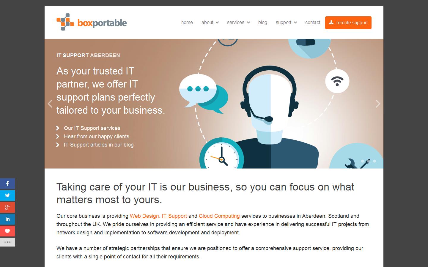 Boxportable Ltd Website