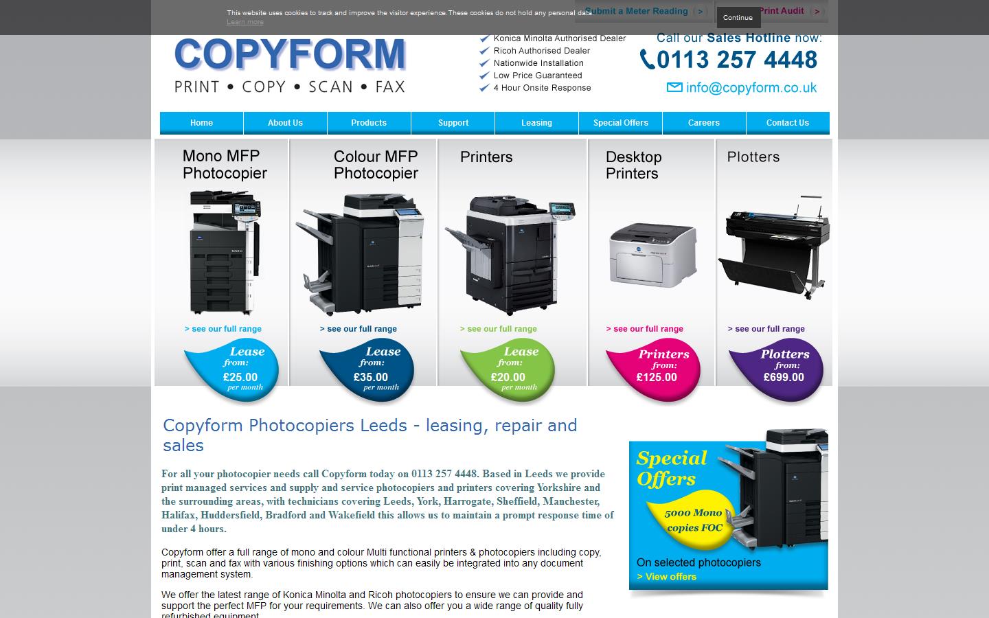 Copyform Service Website