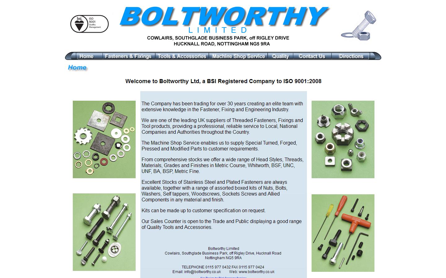 Boltworthy Ltd Website