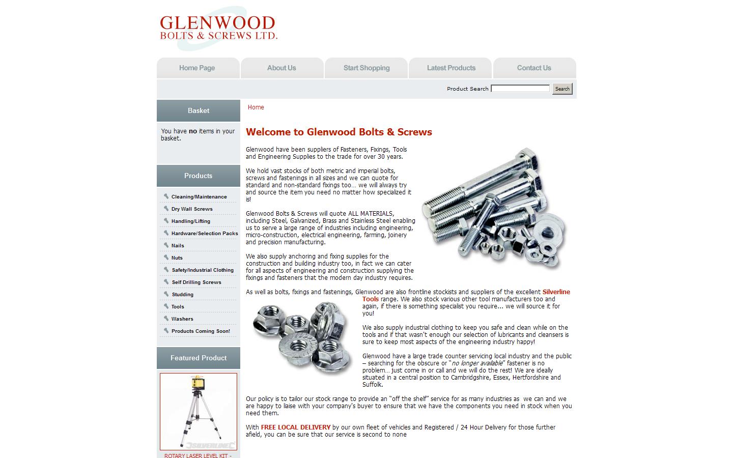 Glenwood Bolts & Screws Website