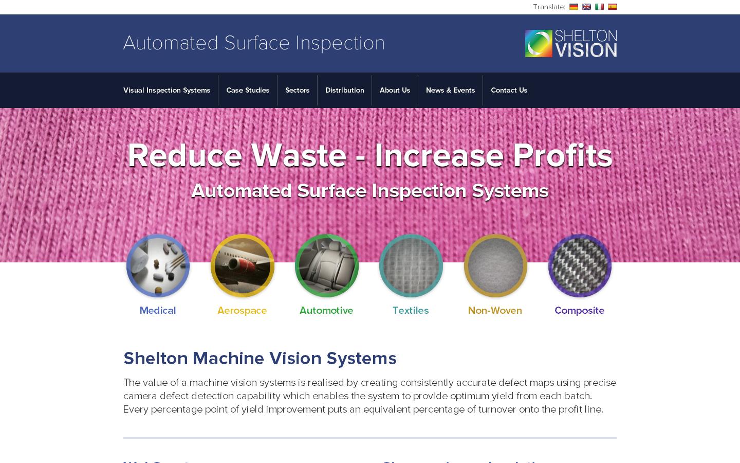 Shelton Machines Ltd Website