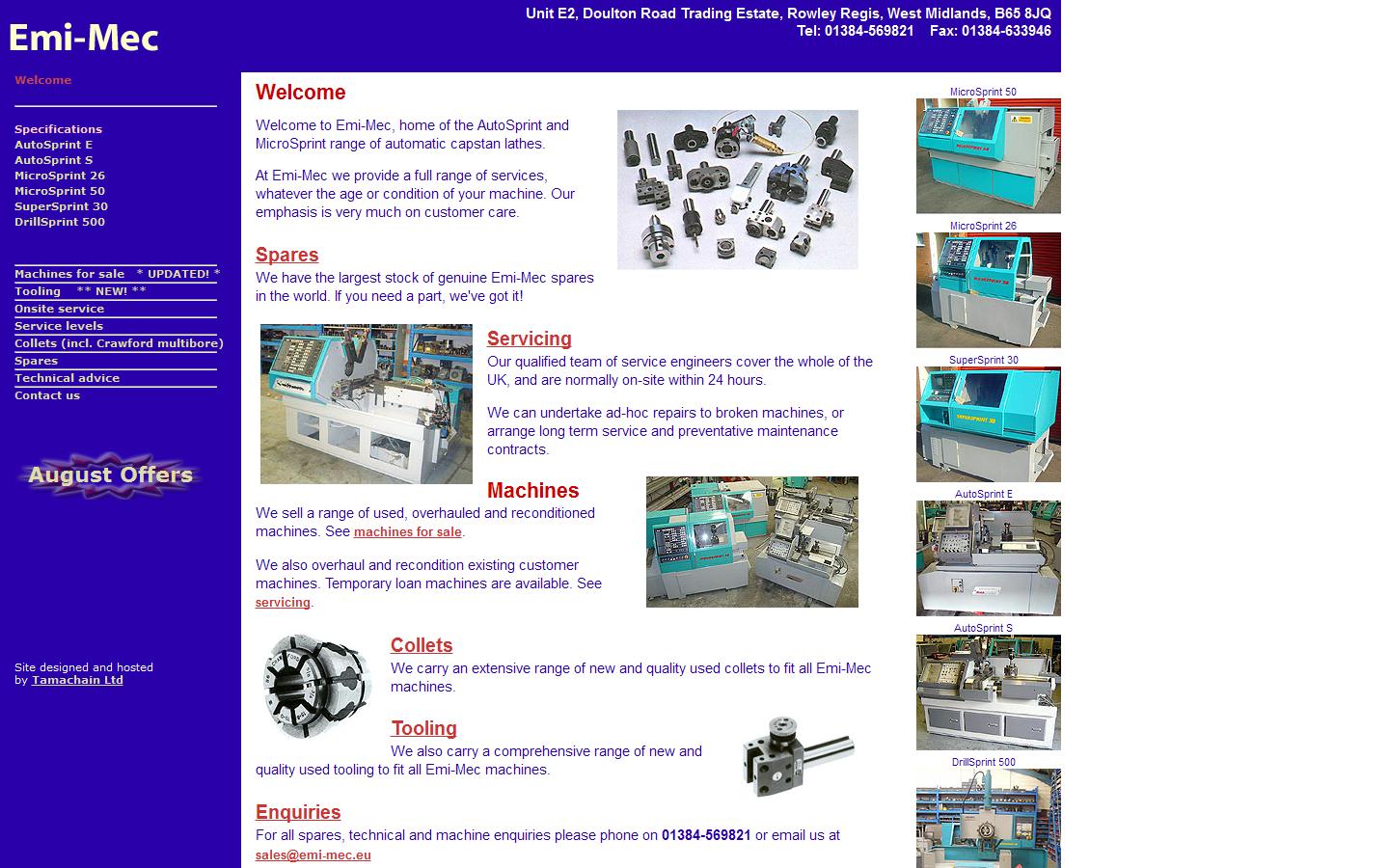 Emi-Mec Services Website