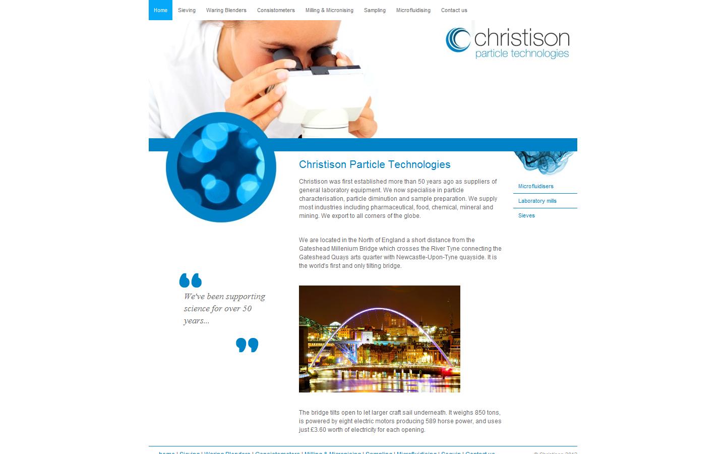 Christison Scientific Equipment Ltd Website