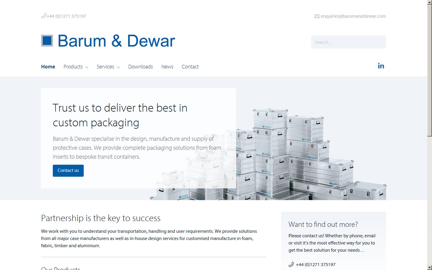 Barum and Dewar Website