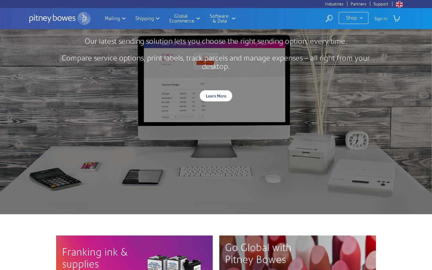 Pitney Bowes Ltd Website