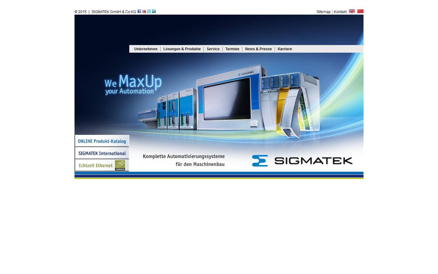 Sigmatek Europe Ltd Website