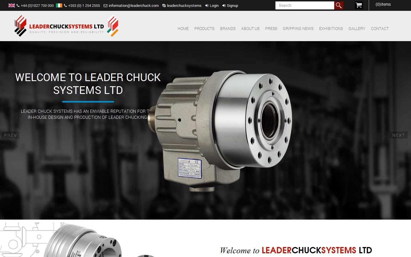 Leader Chuck Systems Ltd Website